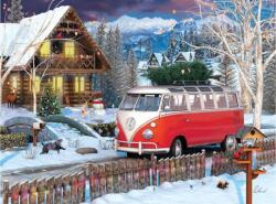 EUROGRAPHICS 8551-5664 - VW - Christmas Bus - 550 db-os puzzle fém dobozban (8551-5664)