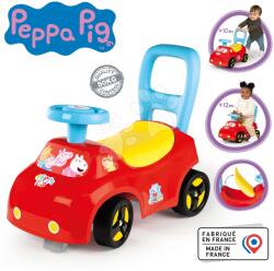 Smoby Bébitaxi és járássegítő 2in1 Peppa Pig Auto Ride On Smoby ergonomikus háttámlával és tárolóval az ülőke alatt 10 hó-tól (SM720550)