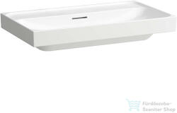 Laufen MEDA 80x46 cm-es falra/bútorra szerelhető csiszolt aljú mosdó csaplyuk nélkül, matt fehér H8161177571091 (H8161177571091)