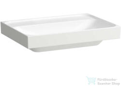 Laufen MEDA 65x46 cm-es falra/bútorra szerelhető csiszolt aljú mosdó csaplyuk és túlfolyó nélkül, fehér H8161140001121 (H8161140001121)