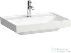 Laufen MEDA 65x46 cm-es falra/bútorra szerelhető csiszolt aljú mosdó túlfolyó nélkül, LCC vízlepergető réteggel, fehér H8161144001111 (H8161144001111)
