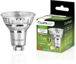 Lumileds GU10 LED izzó 6W = 50W 580lm 4000K semleges 120°-os üveg LUMILED (LUMLEDF3023) - lindlight