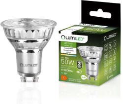 Lumileds GU10 LED izzó 6W = 50W 580lm 4000K semleges 38°-os üveg LUMILED (LUMLEDF3022) - lindlight