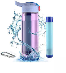 Túra kulacs lila - kombinált szűrőbetéttel (GAC+UF) (EW-PORT-P)