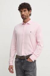 Ralph Lauren pamut ing férfi, galléros, rózsaszín, regular - rózsaszín XL