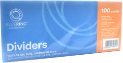 BLUERING Elválasztócsík karton 190gr. 10, 5x24 cm kék 100 db (B1111BL) - cartridge