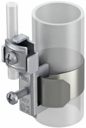 Obo Bettermann 5057515 - 927 1 Szalagföldelő bilincs L=200 mm, 3/8-1 1/2 coll csövekhez, rozsdamentes acélból (VA) (5057515)