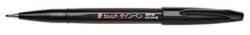 Pentel Ecsettoll, kalligrafikus hajlékony hegyű, Pentel SES15C-A fekete (SES15C-A)