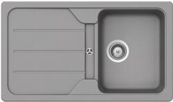 SCHOCK Formhaus D-100 Cristalite Croma 860 x 500 mm gránit mosogatótálca, szifonnal, szürke, beépíthető (6426282105747)