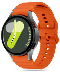 Tech-Protect Silicone Sport szíj Samsung Galaxy Watch 4 / 5 / 5 Pro / 6 / 7 / FE, orange