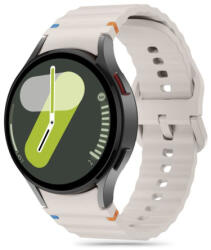 Tech-Protect Silicone Sport szíj Samsung Galaxy Watch 4 / 5 / 5 Pro / 6 / 7 / FE, starlight