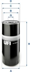 UFI Filtru ulei UFI 23.446. 00 (23.446.00)