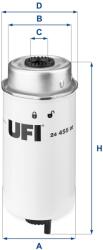 UFI filtru combustibil UFI 24.455. 00 (24.455.00)