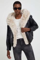 Answear. LAB rövid kabát női, fekete, átmeneti, oversize - fekete XL - answear - 31 990 Ft