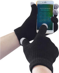 Portwest Touchscreen (kapacitív kesztyű, érintőképernyős eszközökhöz) kötött kesztyű - Fekete - 2XL/3XL (GL16BKRXX/3X)