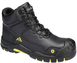Portwest Apex bakancs S3S ESD HRO SR SC FO - Fekete/Sárga - 44 (FC18BKY44)