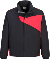 Portwest PW2 Softshell Jacket - Fekete / Piros - M (PW271BDRM)
