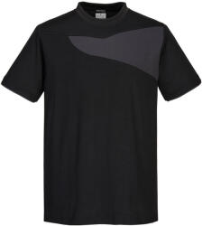 Portwest PW2 rövid ujjú pólóing - Fekete/Szürke - S (PW211BZRS)