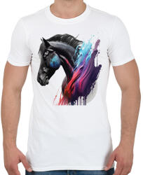 printfashion Lovas - Férfi póló - Fehér (16582583)