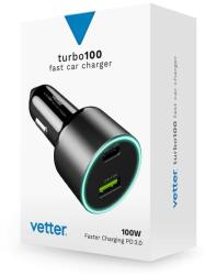 Vetter Incarcator Auto Vetter Turbo Fast Car Charger 100W (CCAVTPD100WD)