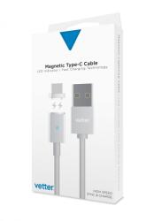 Vetter Cablu Date si Incarcare Magnetic Vetter USB to Type-C, Silver (CAVTTCMAGS1)