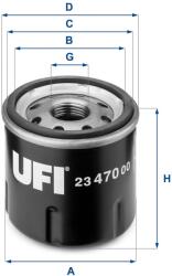 UFI Filtru ulei UFI 23.470. 00 (23.470.00)