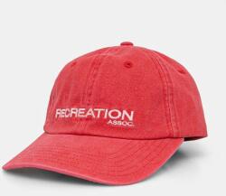 P. E Nation pamut baseball sapka Throwback Cap piros, nyomott mintás, 243A415 - piros Univerzális méret