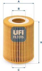 UFI Filtru ulei UFI 25.027. 00 (25.027.00)