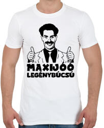 printfashion Maxijó legénybúcsú - Férfi póló - Fehér (16521817)