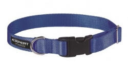 Pet Expert Zgarda pentru caini Pet Expert, marime L, 2.5 x 40 - 60 cm, albastru (418042)