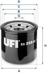 UFI Filtru ulei UFI 23.258. 00 (23.258.00)