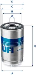 UFI filtru combustibil UFI 24.378. 00 (24.378.00)