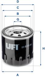UFI Filtru ulei UFI 23.628. 00 (23.628.00)