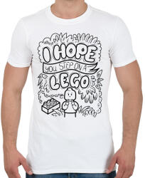 printfashion I hope you step on a lego - Férfi póló - Fehér (16467860)