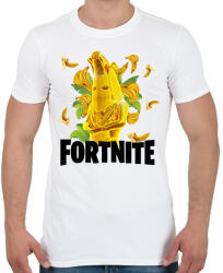 printfashion Fortnite Gold Peely - Férfi póló - Fehér (16541008)