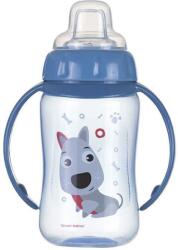 Canpol babies Преходна чаша със силиконов накрайник Canpol - 320 ml, Синя (56/512_blu)