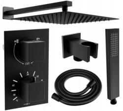 Mexen Cube DR02 beépíthető zuhany szett z fejzuhany 25 cm, Fekete - 77502DR0225-70 (77502DR0225-70)