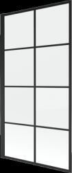 Mexen Alex 1 szárnyas kádparaván 70 x 140 cm, Fekete minta fix- 893-070-000-70-77 (893-070-000-70-77)