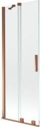 Mexen Velar 2 szárnyas kádparaván mozgatható 70 x 150 cm, Átlátszó, Rózsaszín-arany - 896-070-000-01-60 (896-070-000-01-60)