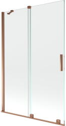 Mexen Velar 2 szárnyas kádparaván mozgatható 120 x 150 cm, Átlátszó, Rózsaszín-arany - 896-120-000-01-60 (896-120-000-01-60)