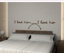 4 Decor Sticker I love Him and Her - beestick-deco - 62,00 RON