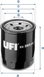 UFI Filtru ulei UFI 23.265. 00 (23.265.00)