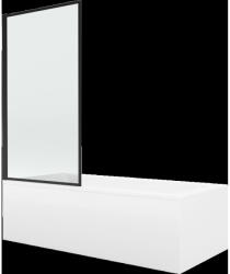 Mexen Cubik téglalap alakú kád 150 x 70 cm burkolattal és 1 szárnyú paravánnal 70 cm, fekete minta fix - 550315070X9307007070 (550315070X9307007070)