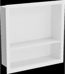 Mexen X-Wall-R fürdőszoba süllyesztett polc kerettel és polccal 30 x 30 cm, Fehér - 1920303010S (1920303010S)