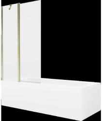 Mexen Vega 150 x 70 cm-es téglalap alakú kád burkolattal és 1-szárnyú 100 cm-es paravánnal, átlátszó, arany - 550115070X94101150 (550115070X9410115000)