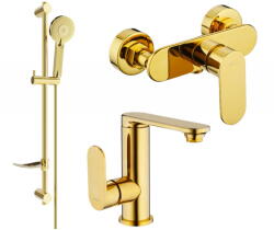 Mexen Milo DF40 zuhany szett, Arany - 713054DF40-50 (713054DF40-50)