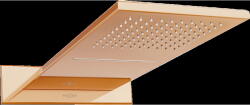Mexen Waterfall slim fejzuhany 50 x 22 cm, Rózsaszín-arany - 79190-60 (79190-60)