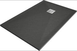 Mexen Stone+ szögletes kompozit zuhanytálca 120 x 90 cm, Antracitszürke - 44719012 (44719012)