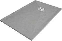 Mexen Stone+ szögletes kompozit zuhanytálca 140 x 90 cm, Szürke-beton - 44619014 (44619014)
