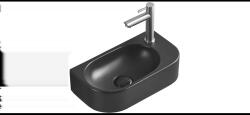 Mexen Viera jobboldali munkalapi mosdó 40 x 21 cm, Fekete matt - 21274085R (21274085R)